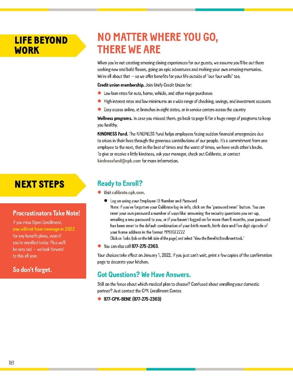 California Pizza Kitchen Flipbook - Page 18